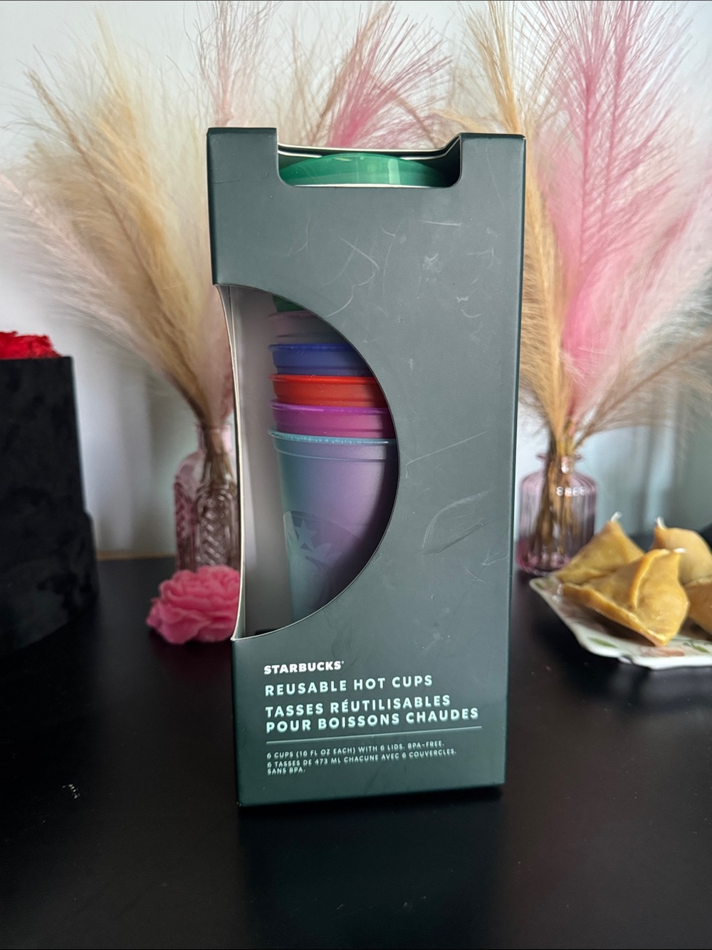 Starbucks Reusable Hot Cups - Green, Purple, Red, Blue,pink